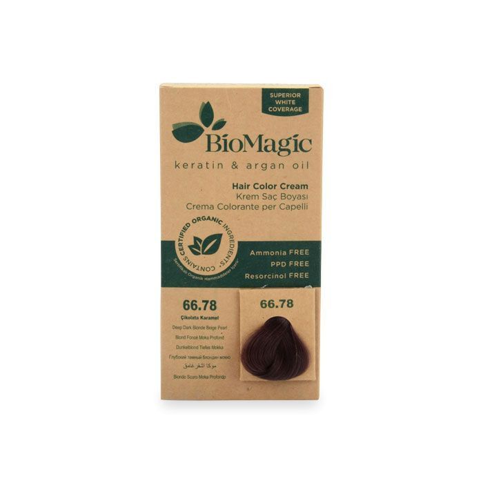 Biomagic - Hair Color Cream Infused W/ Keratin And Argan Oil - CK 66/78 Deep Dark Blonde 60ml