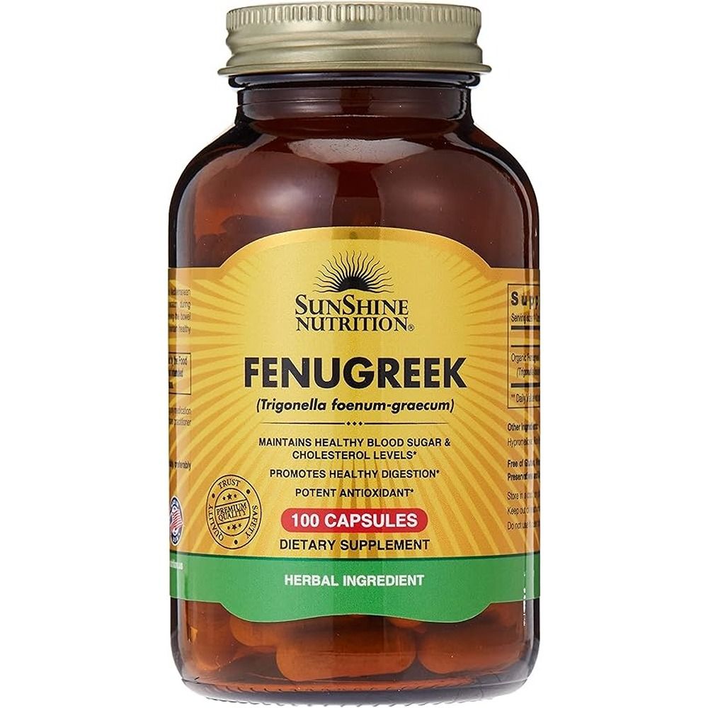 Sunshine Nutrition - Fenugreek Dietary Supplement 100 Capsules