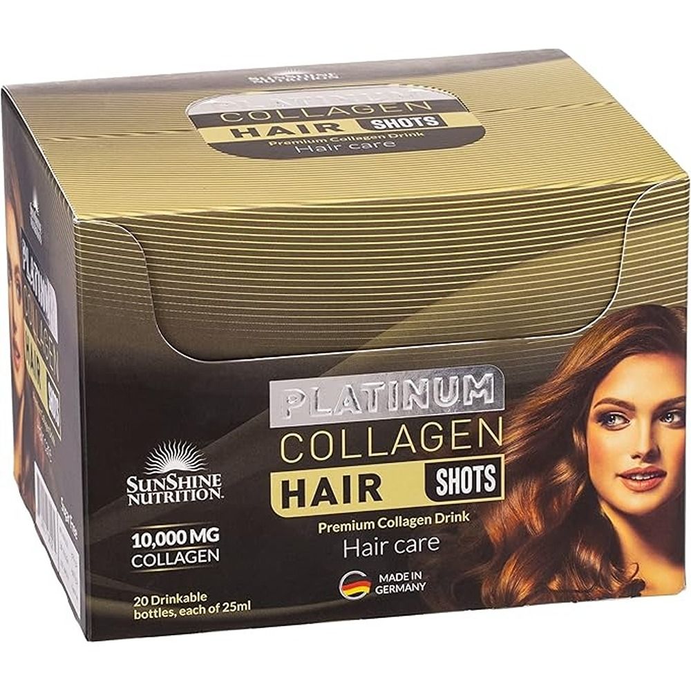 Sunshine Nutrition - Platinum Collagen Hair Shots Premium Collagen Drink 25ml x 20 Bottles