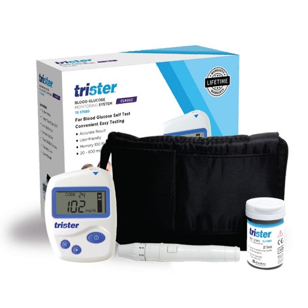 Trister - Blood Glucose Monitoring System TS 375BG With 25 Test Strips