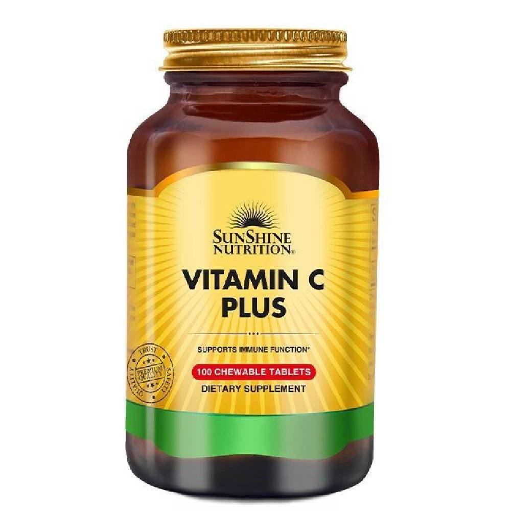 Sunshine Nutrition - Vitamin C Plus Chewable Supplement Tablets - 100's