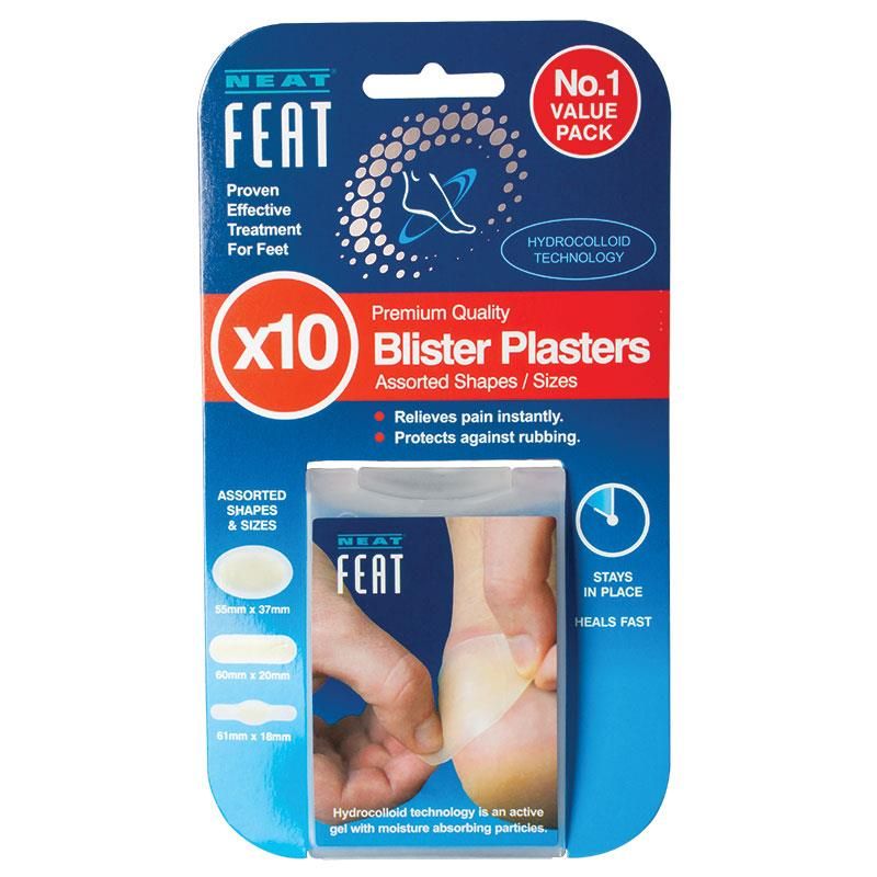 Neat Feat - Blister Plaster - Assorted Size and Shape - Pack of 10