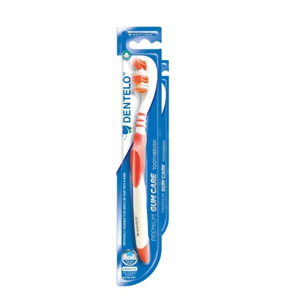 Dentelo - Premium Gum Care Toothbrush Extra Soft - Red