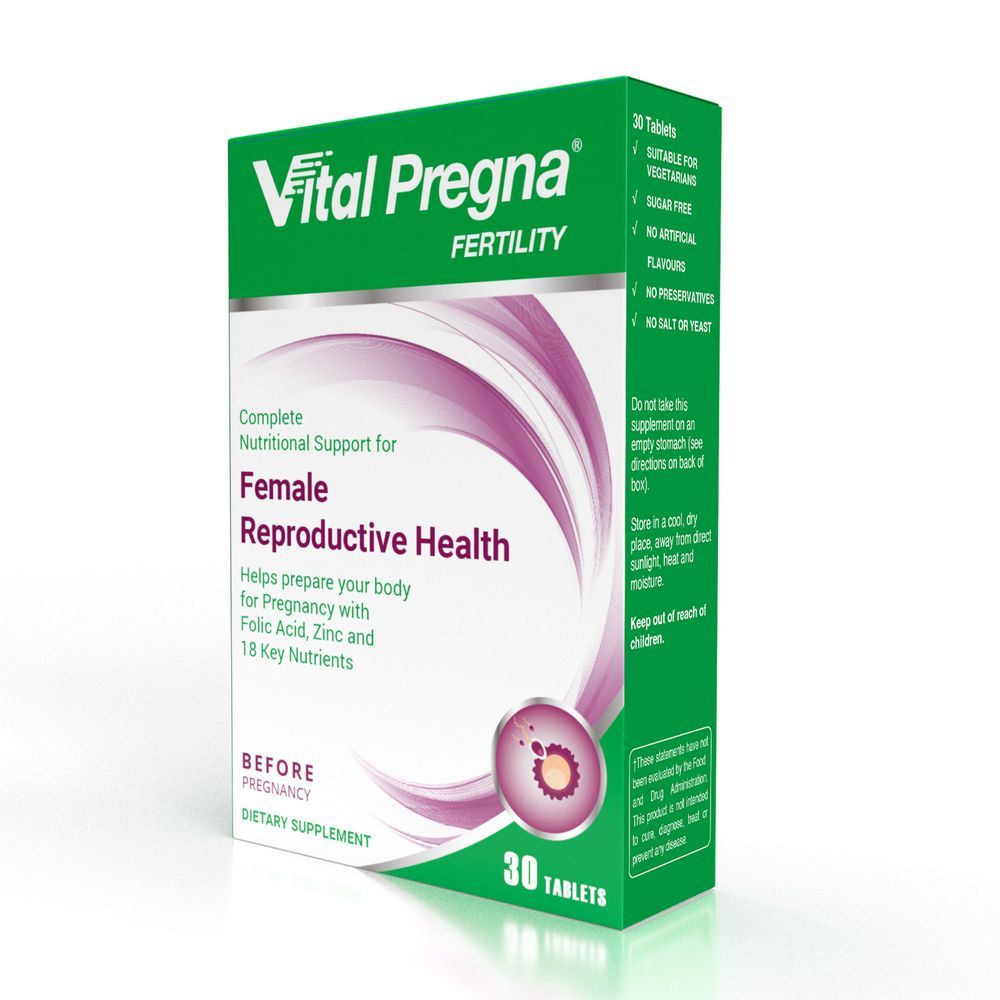 Vital Healthcare - Vital Pregna Fertility Dietary Supplement Tablets - 30's