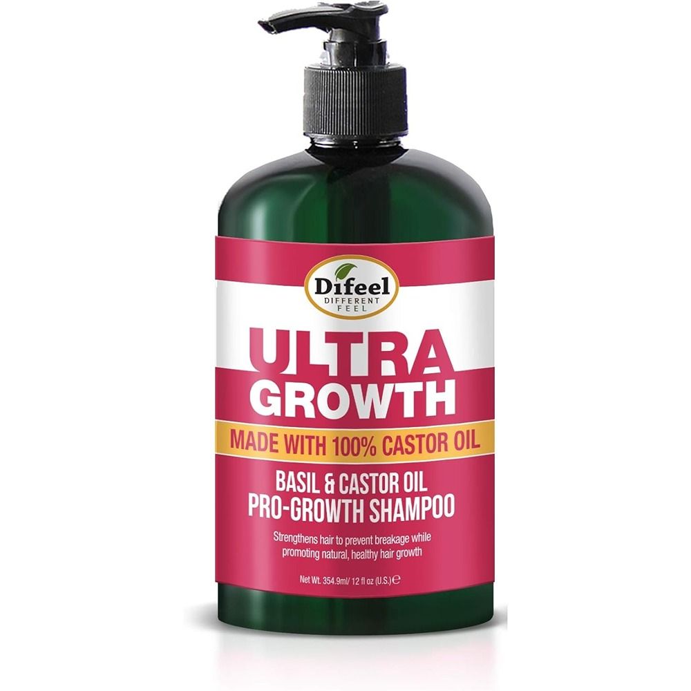 Difeel - Ultra Growth Basil And Castor Oil Shampoo - 354.9 ml