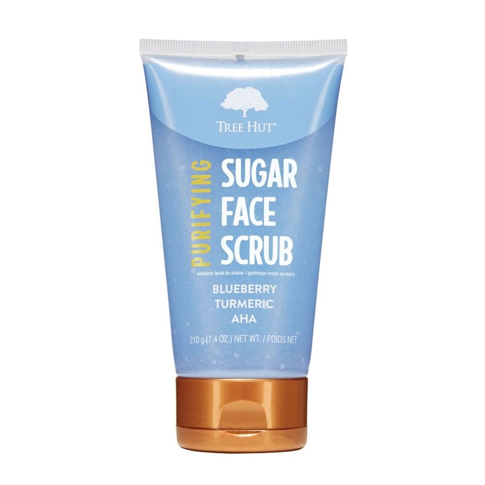 Tree Hut - Sugar Face Scrub Purifying Blueberry Turmeric AHA - 210gm