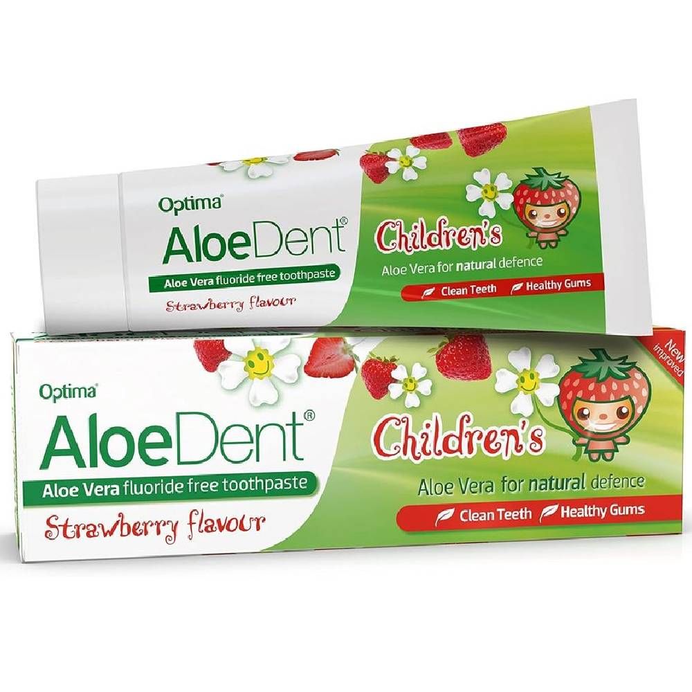 AloeDent - Children's Aloe Vera Toothpaste - Strawberry - 50 ml