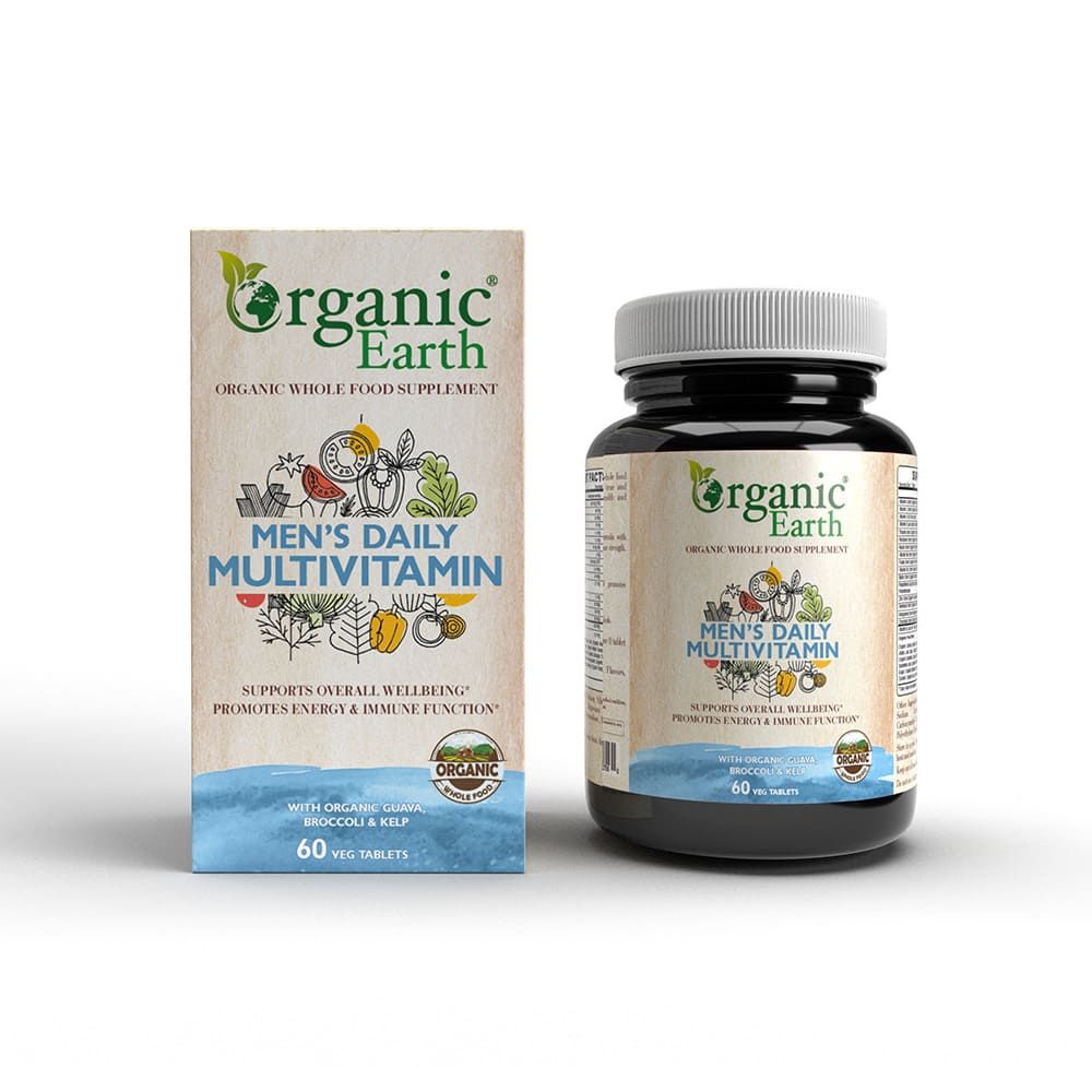 Organic Earth - Mens Daily Vitamin Tablets - 60pcs