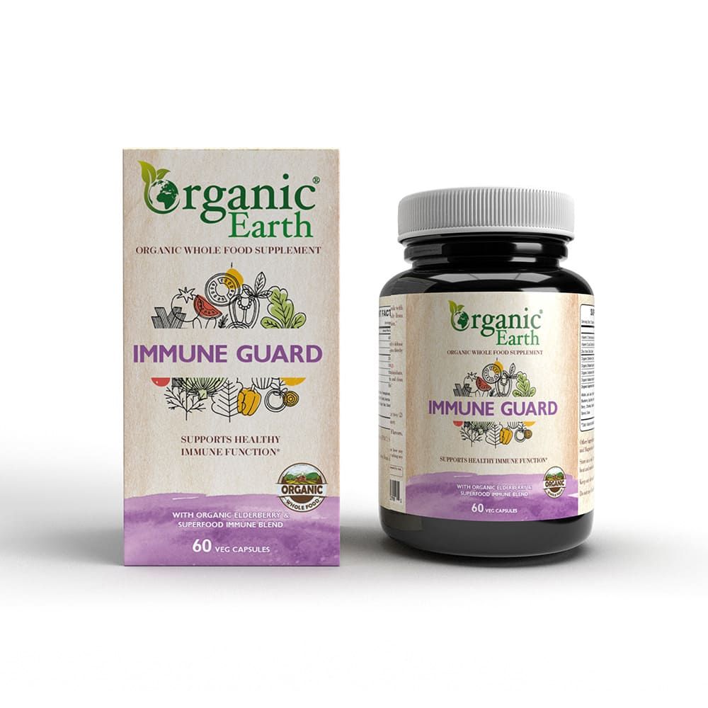 Organic Earth - Immune Guard Capsules - Elderberry - 60pcs