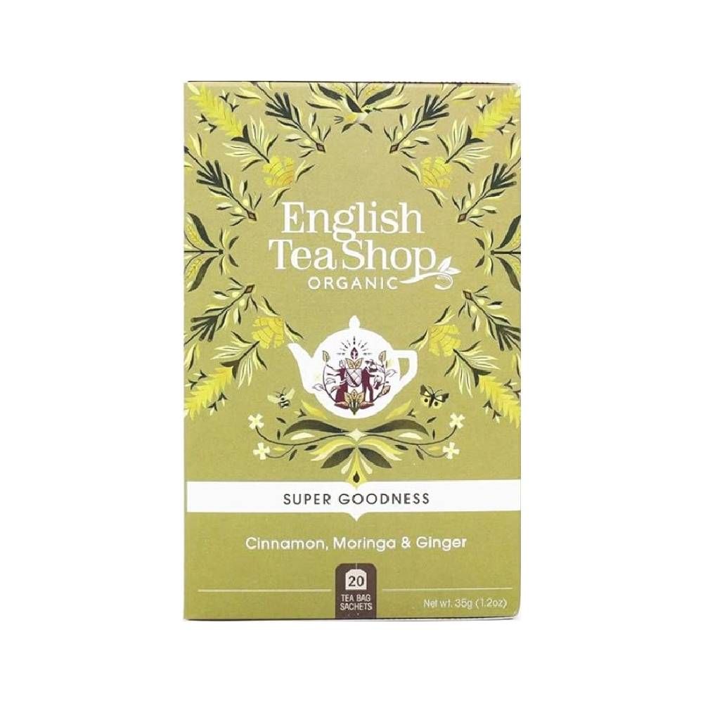 English Tea Shop - Organic Tea W/ Cinnamon, Moringa & Ginger 35g - Pack of 20