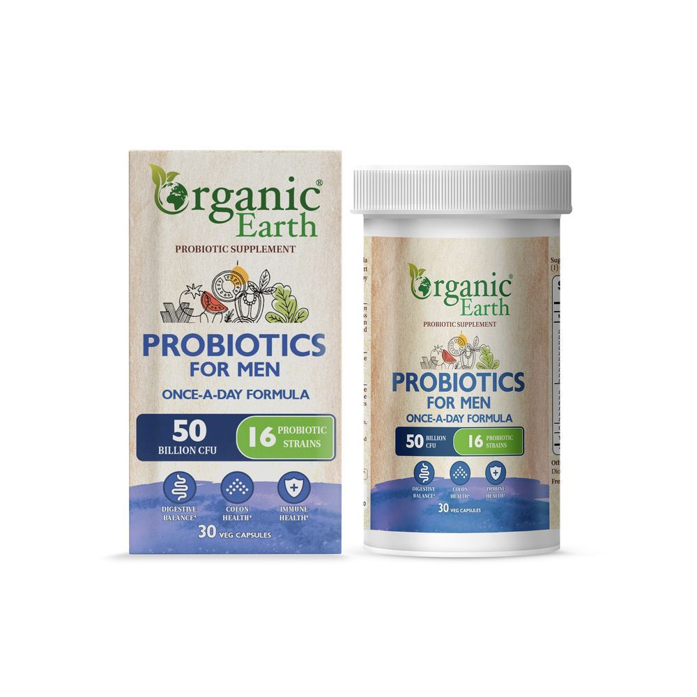 Organic Earth - Probiotics Capsules For Men - 30pcs