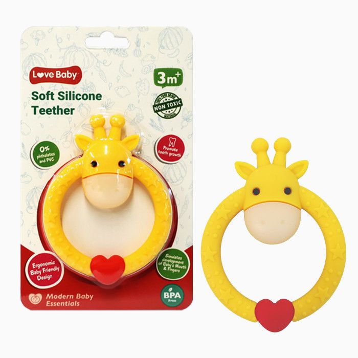 Love Baby - Soft Silicone Teether - Giraffe