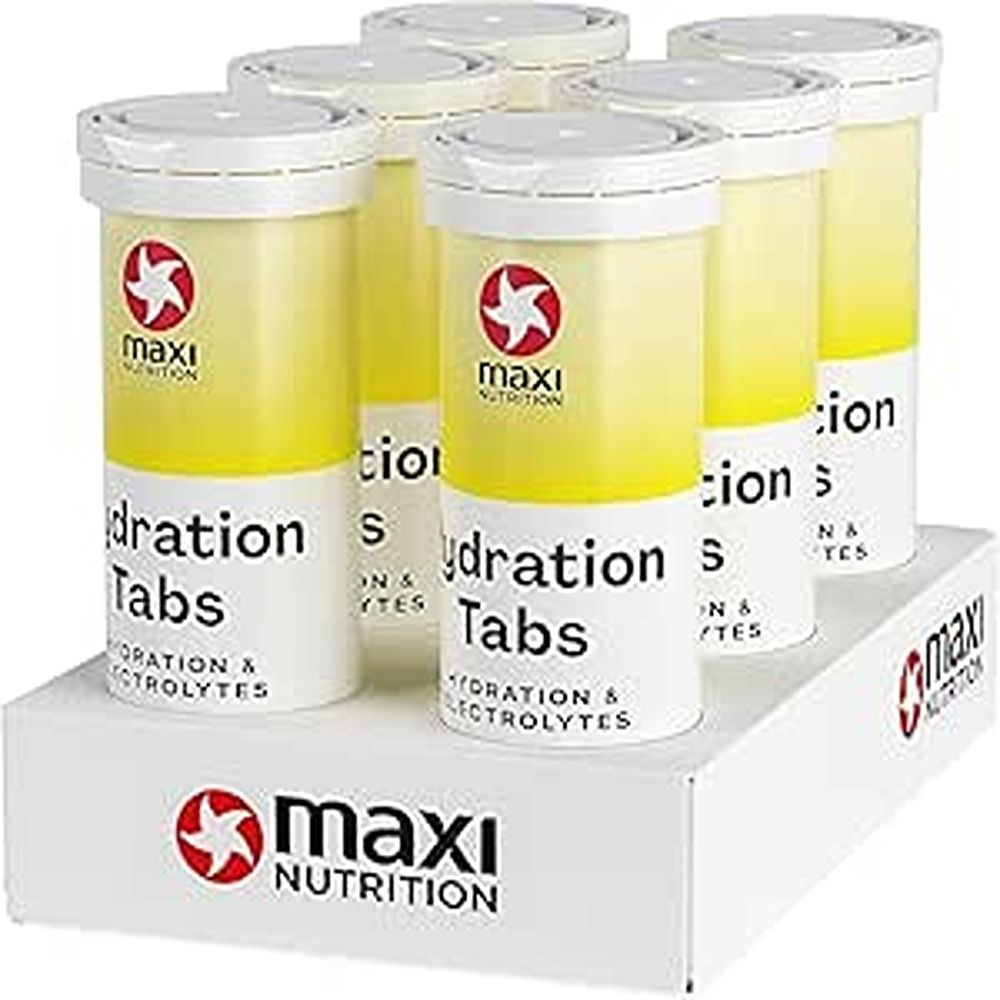 Maxi Nutrition - Hydration Tabs - Lemon Lime Flavour - Pack of 6 - 60 Pcs - 40 gm