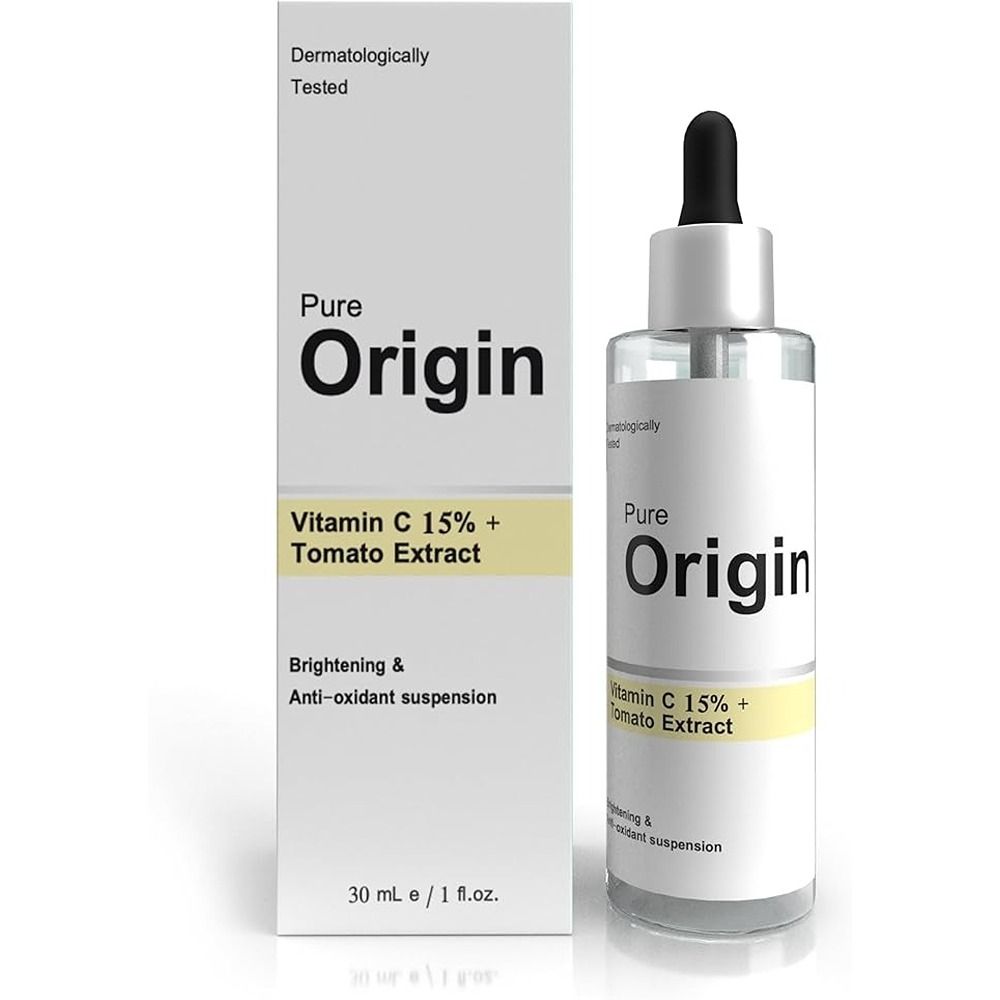 Pure Origin - Vitamin C 15% And Tomato Extract Face Serum - 30ml