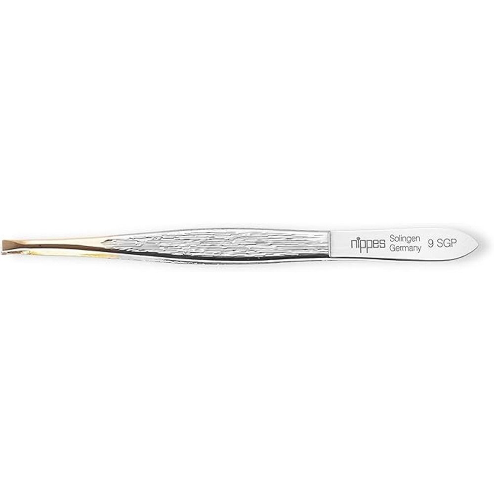 Nippes - Solingen Tweezer Gold Tip - 9 SGP- Eyebrow Shaping & Fine Hair Removal