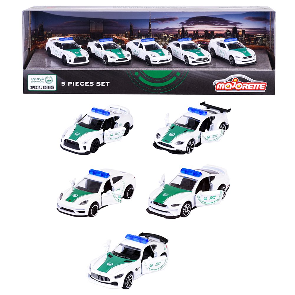 Majorette - Dubai Police V1 Gift Pack - 5pcs