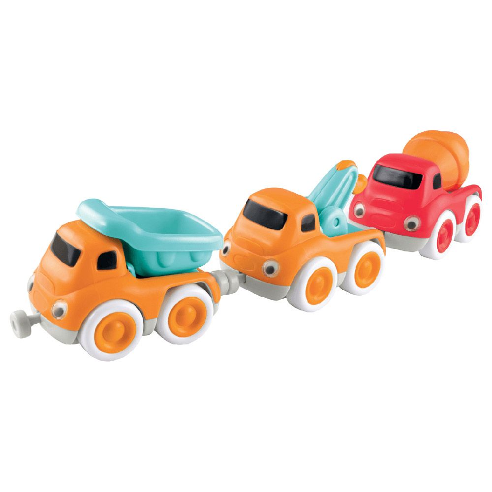 ELC - Whizz World Construction Magnetic Vehicle Set - 3pcs