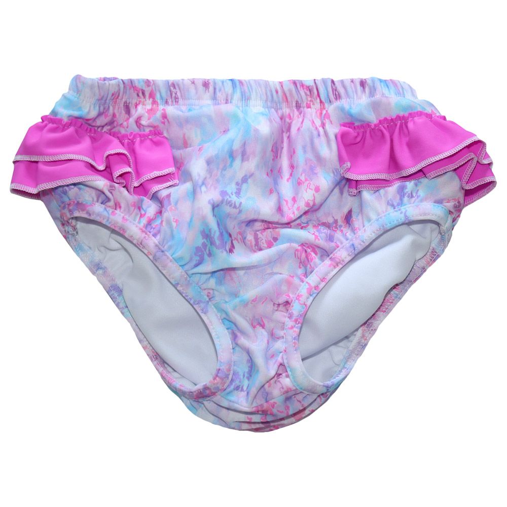 Coega Sunwear - Baby Girls Swim Diaper - Purple Abstract Drops