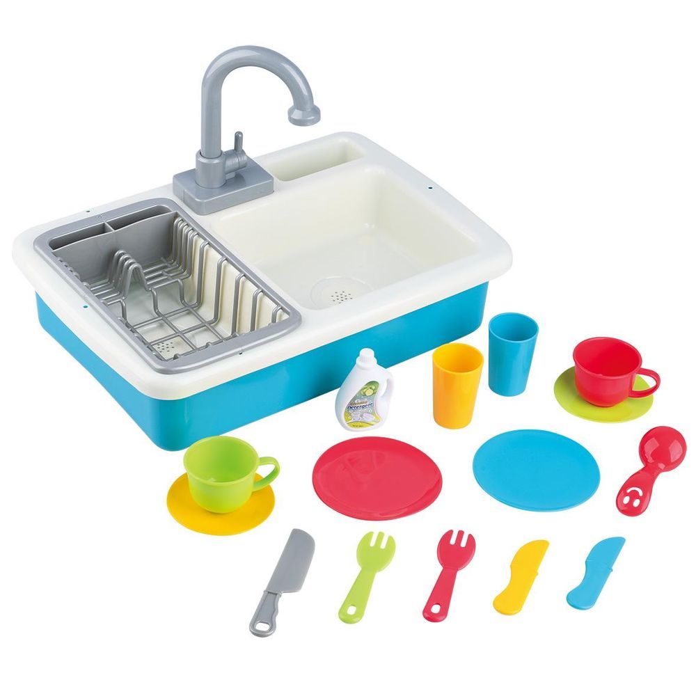 PlayGo - Wash-Up Kitchen Sink Toy Set - 20 Pcs