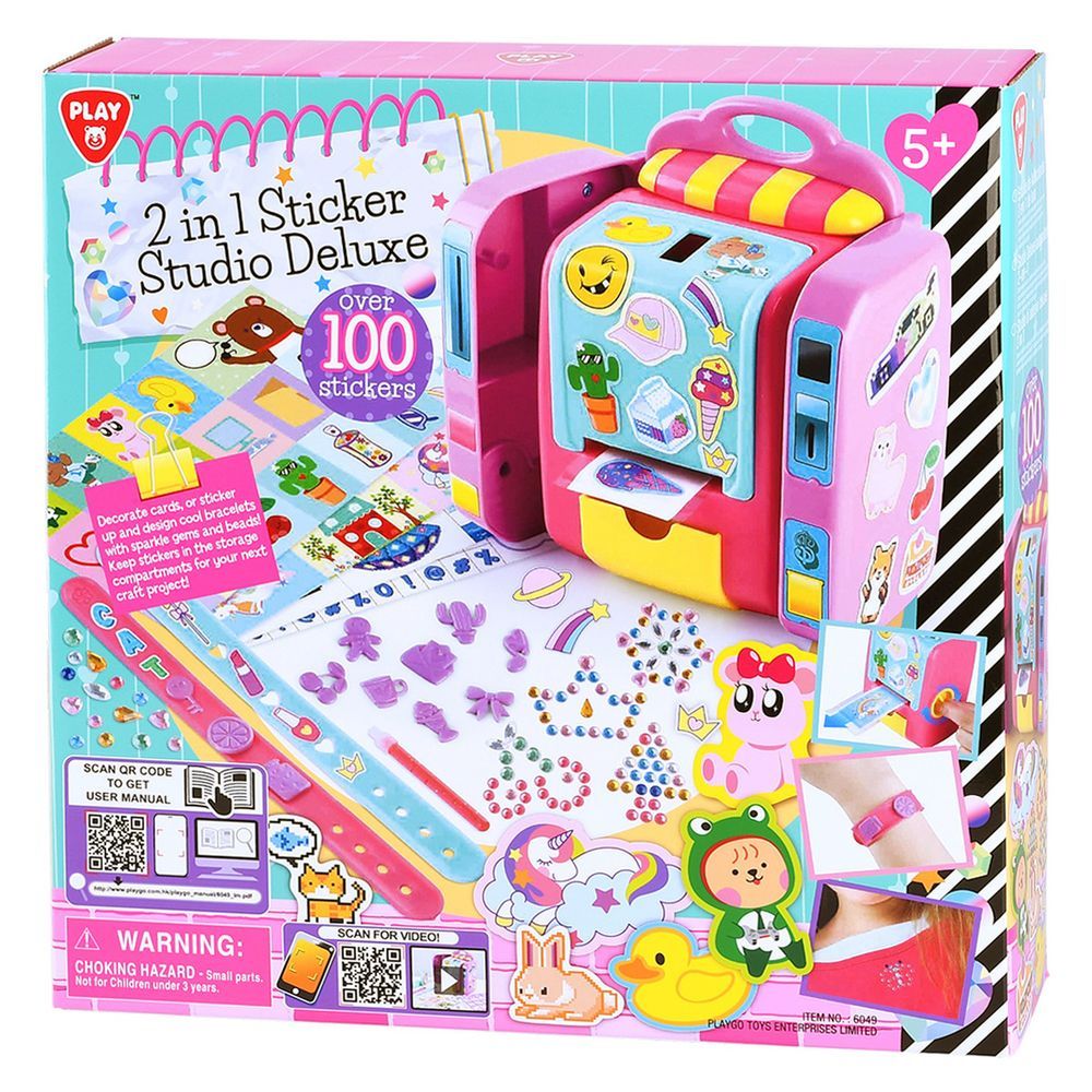 PlayGo - 2-In-1 Sticker Studio Deluxe Craft Kit