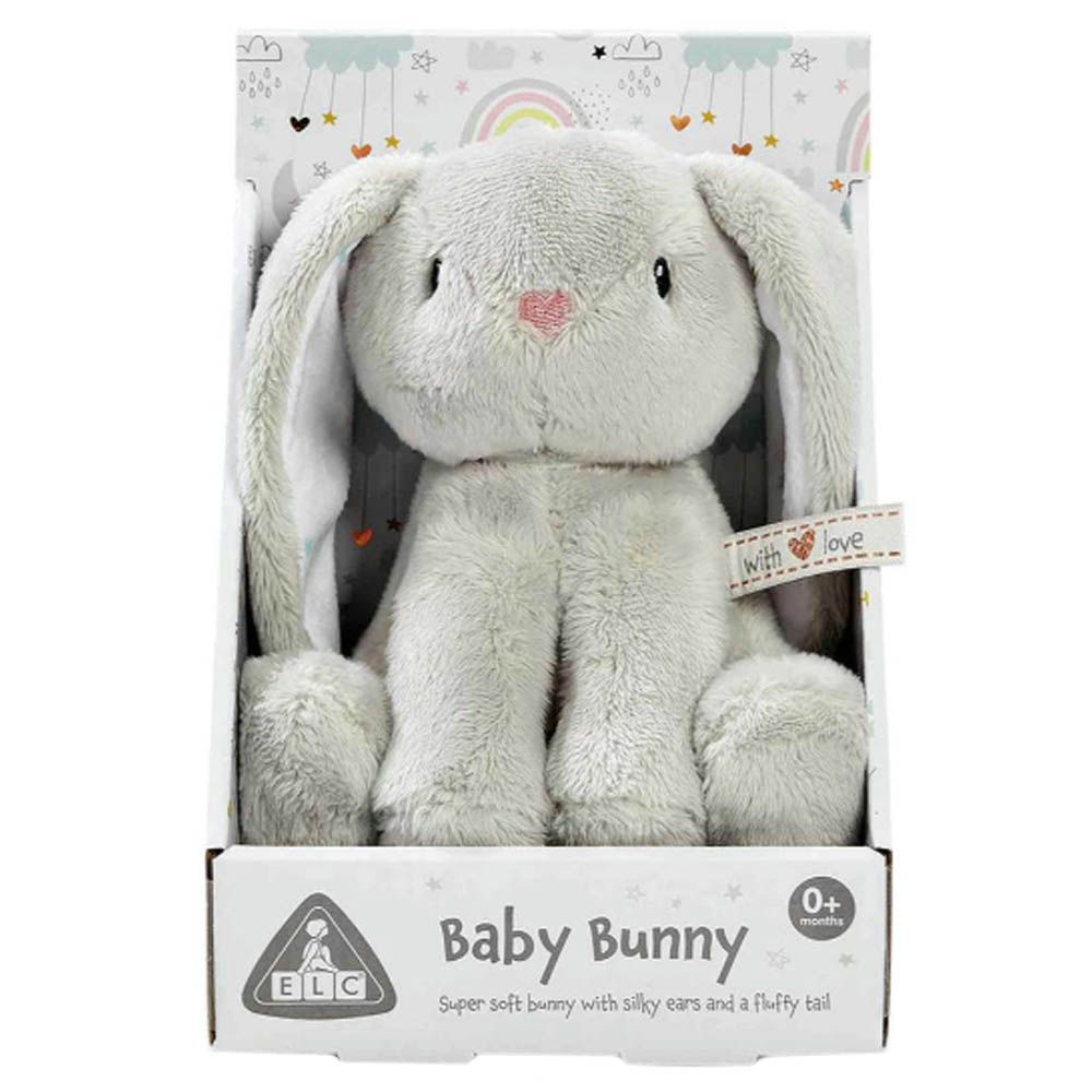 ELC - Boxed Mini Bunny Plush - Grey - 11 cm