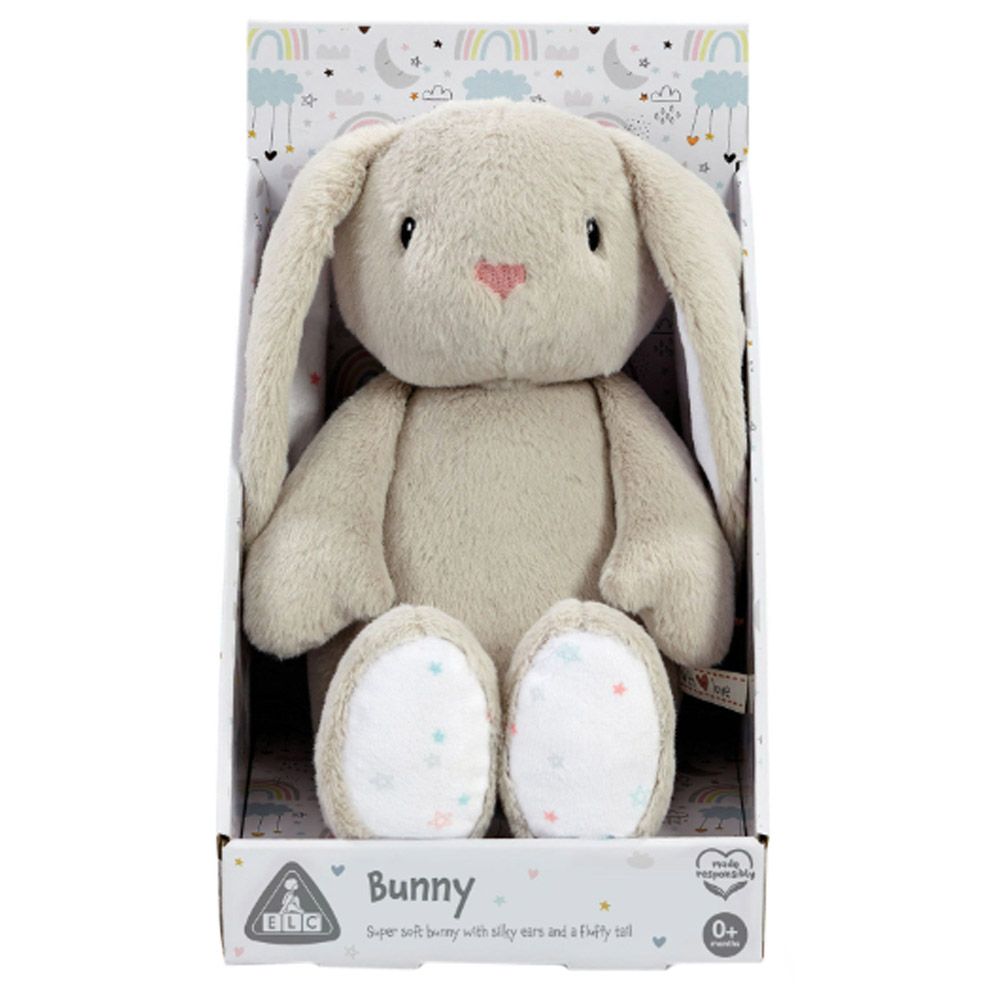 ELC - Boxed Bunny Plush - Grey - 17 cm