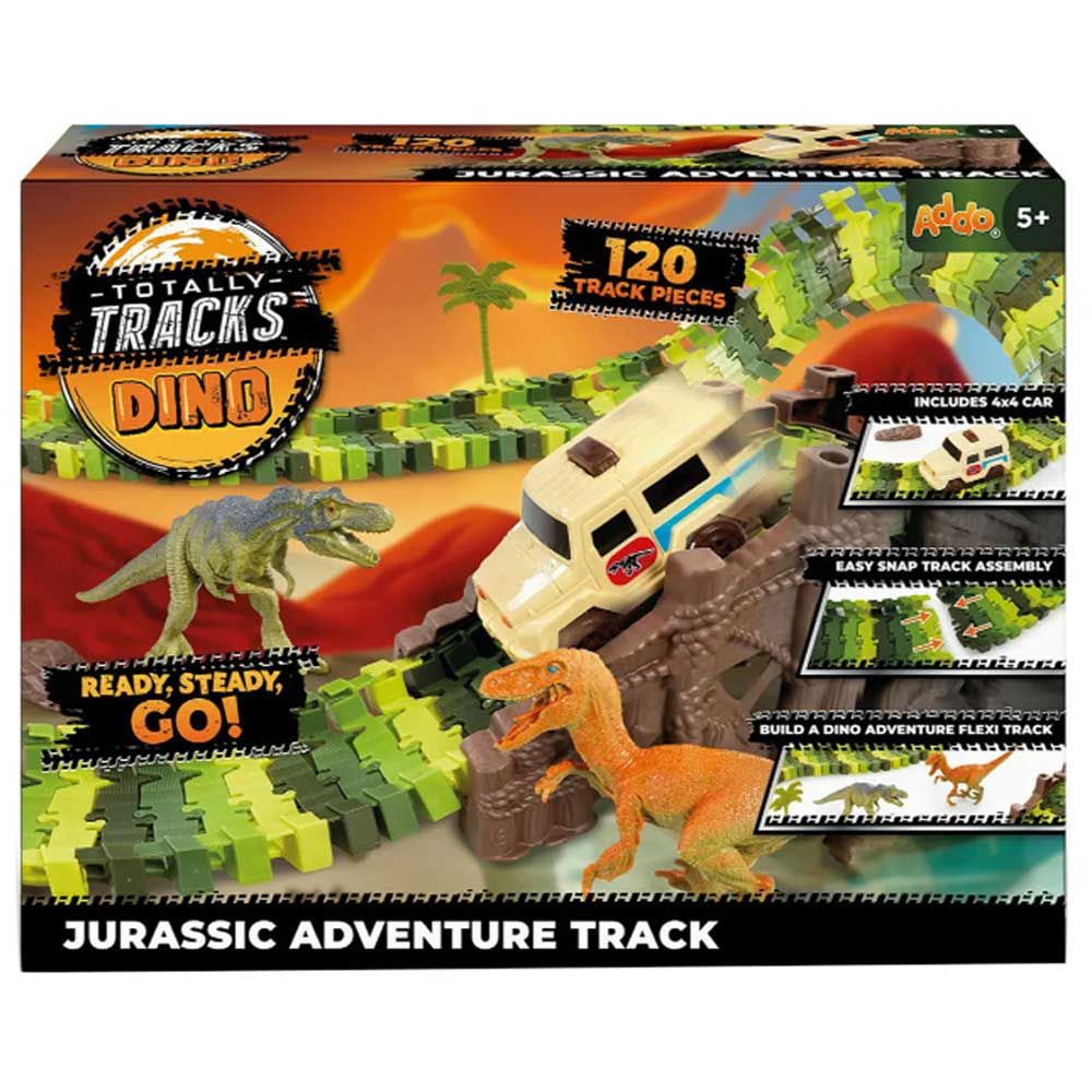 ELC - Flexible Race Tracks Set With Dinosaurs Figure And Car