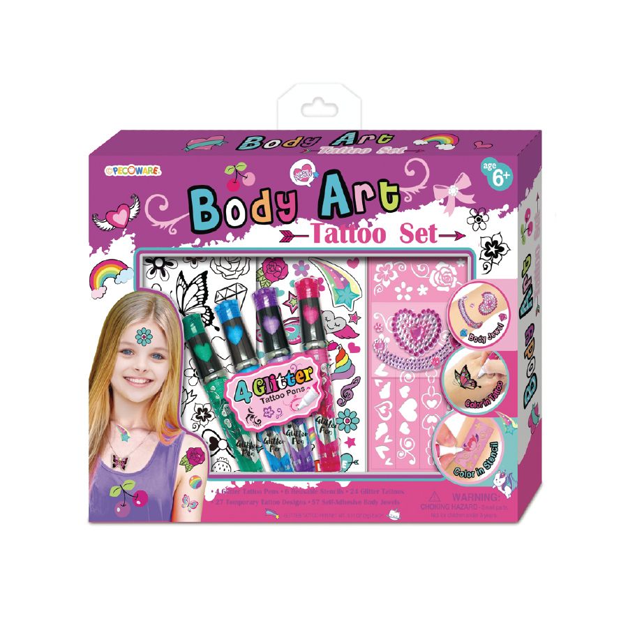 Pecaware - Body Art Tattoo Set