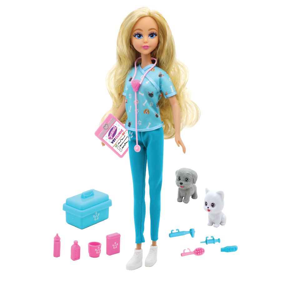 Funville - Dreameez Veterinary Clinic Dolls Playset - 29 cm