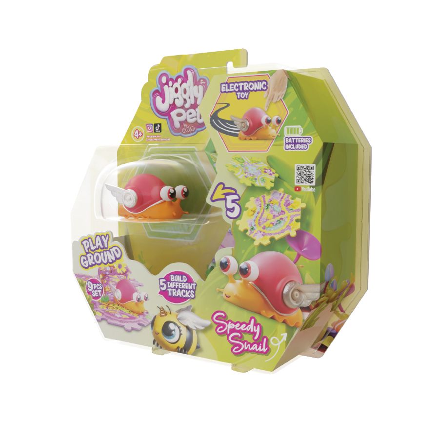 Eolo - Jiggly Interactive Pets Snail Bug - Multicolor