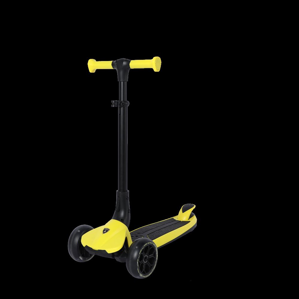 Lamborghini - 3-Wheel Kids Scooter With Adjut Height - Yellow