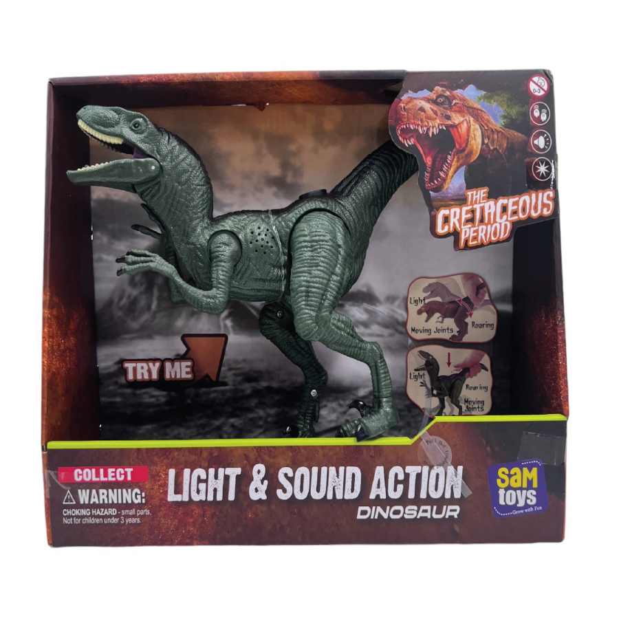 Sam Toys - Light & Sound Dinosaur - Velociraptor