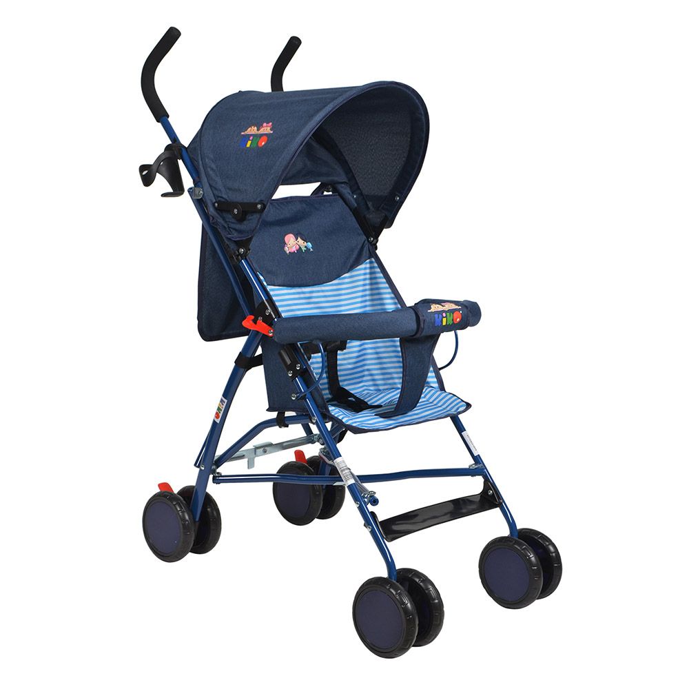 Kiko - 8 Wheels Light Buggy Umbrella Stroller - Blue