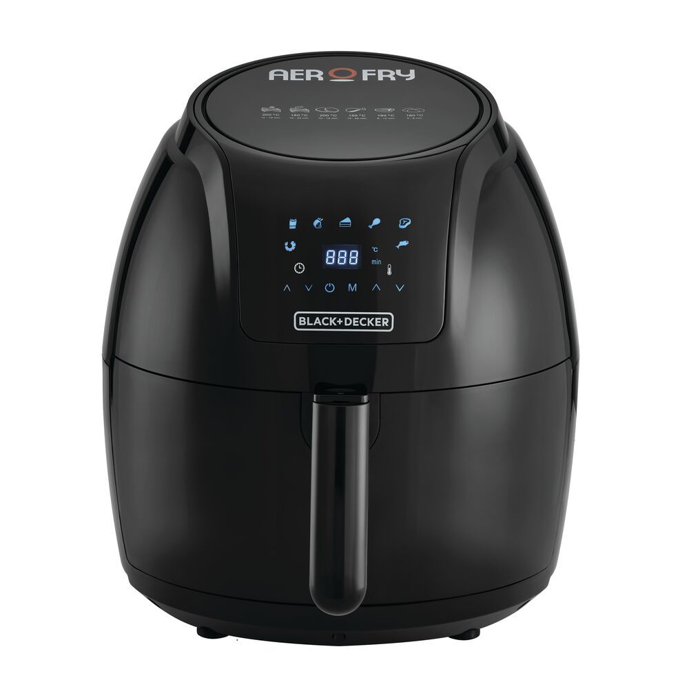 BLACK+DECKER - Digital Air Fryer - 5.6L - Black