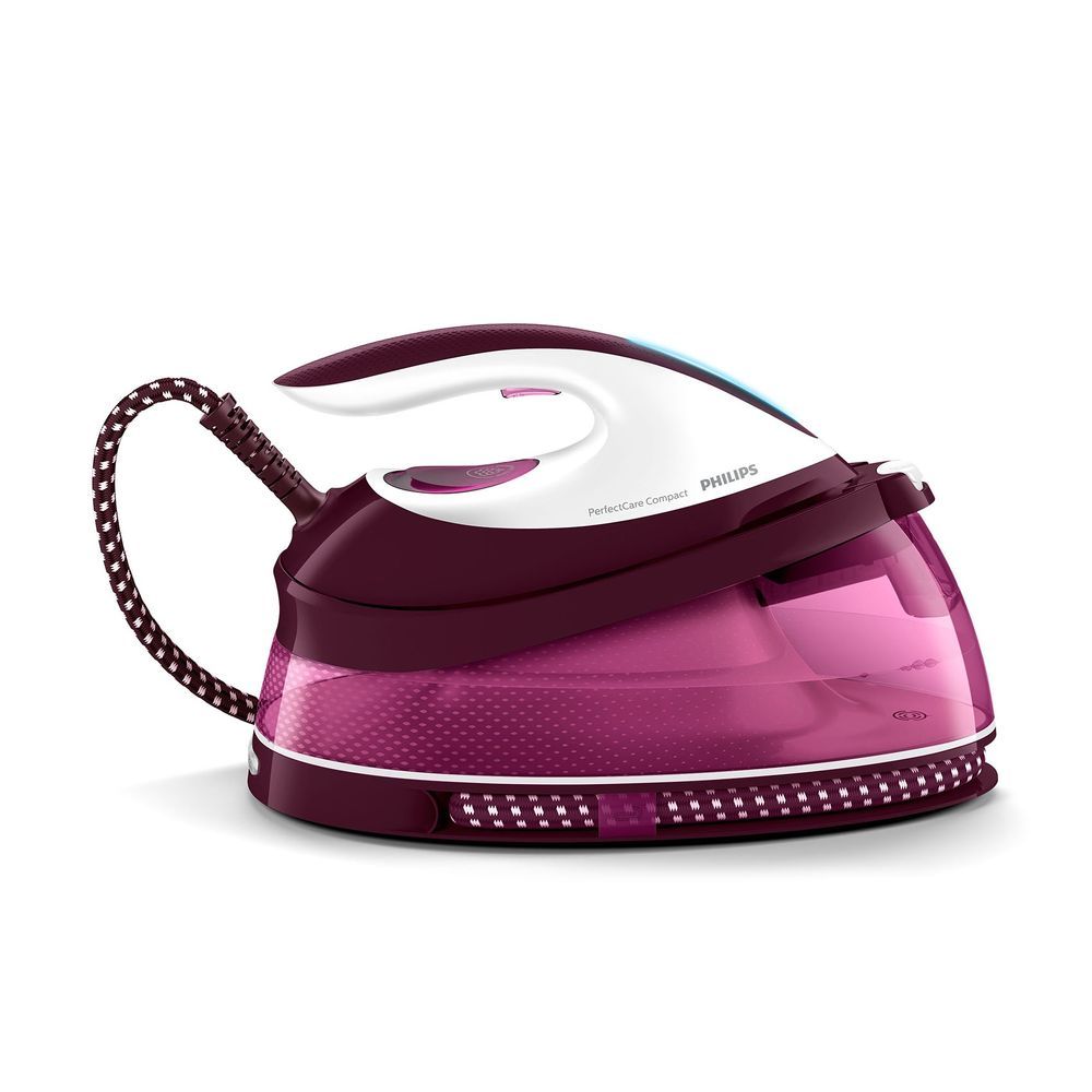 Philips - GC7842/46 Perfect Care Compact Steam Generator Iron - Purple/White