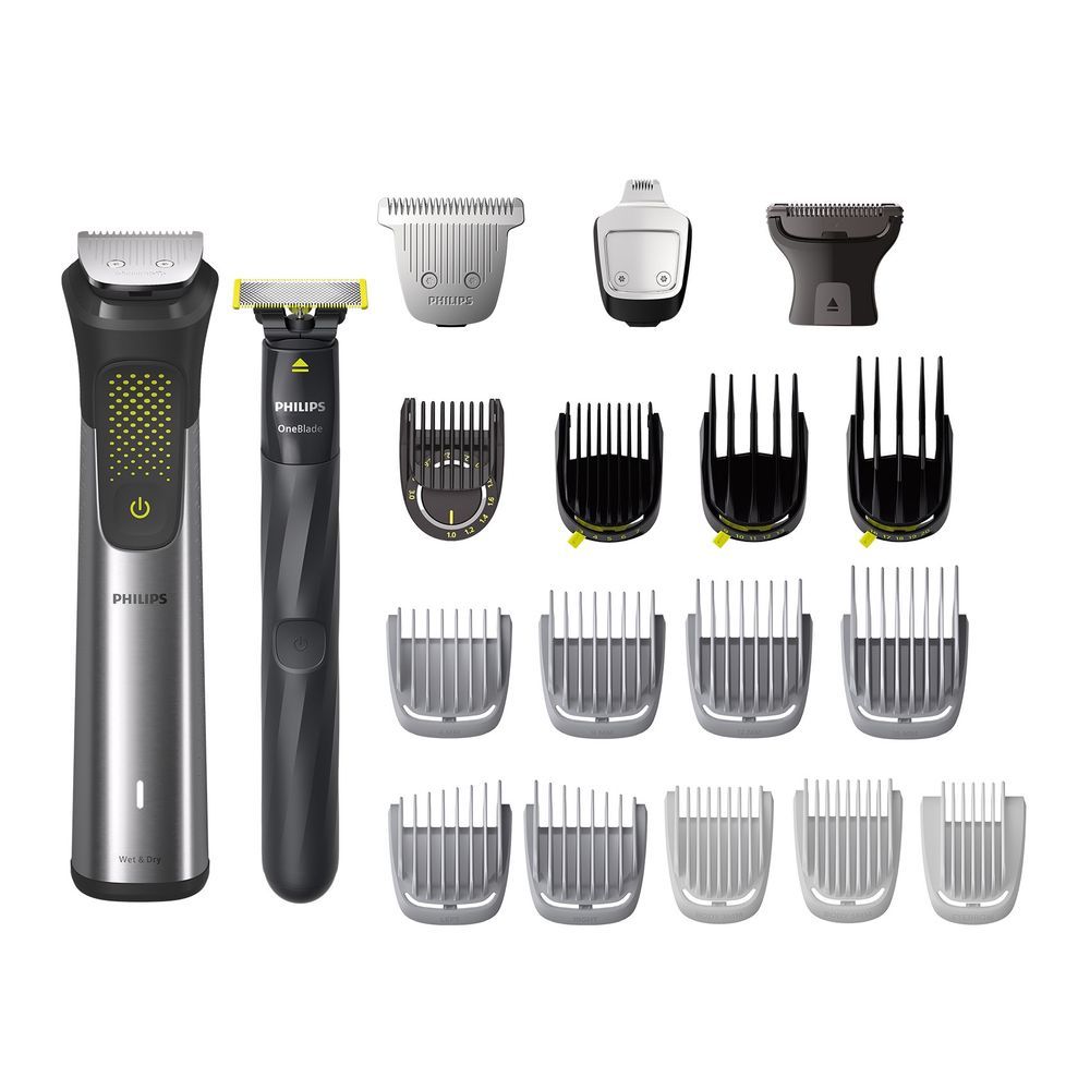 Philips - 20-In-1 MG9553/15 Series 9000 Stainless Steel Grooming Set