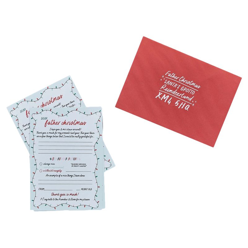 Hootyballoo - Letters To Santa W/ Printed Envelopes - 10pcs