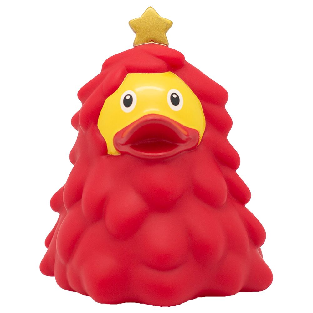 Lilalu - Christmas Tree Duck Bath Toy - Red