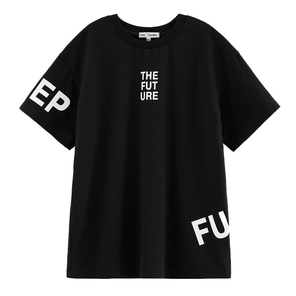 Bell Bimbo - Boys Future Print T-shirt - Black