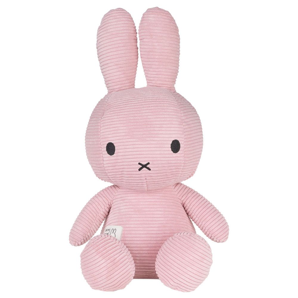 Bon Ton Toys - Miffy Sitting Corduroy Plush - Pink - 50 cm