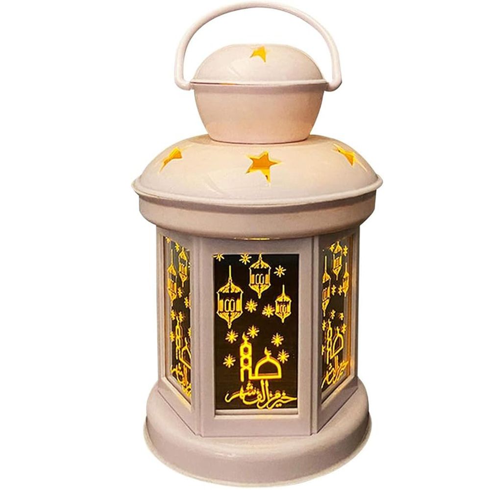 Brain Giggles - Vintage Style Metal Lantern - White