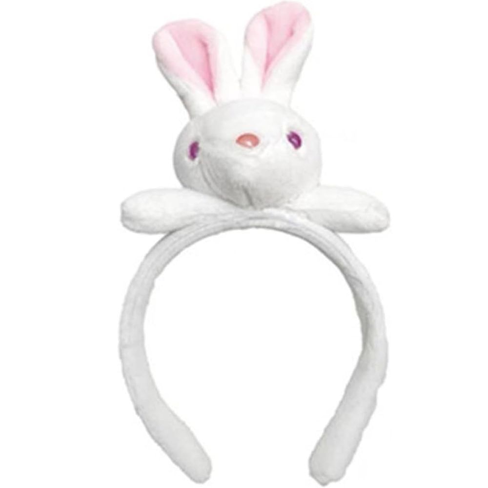 Brain Giggles - Easter Plush Bunny Headband - White