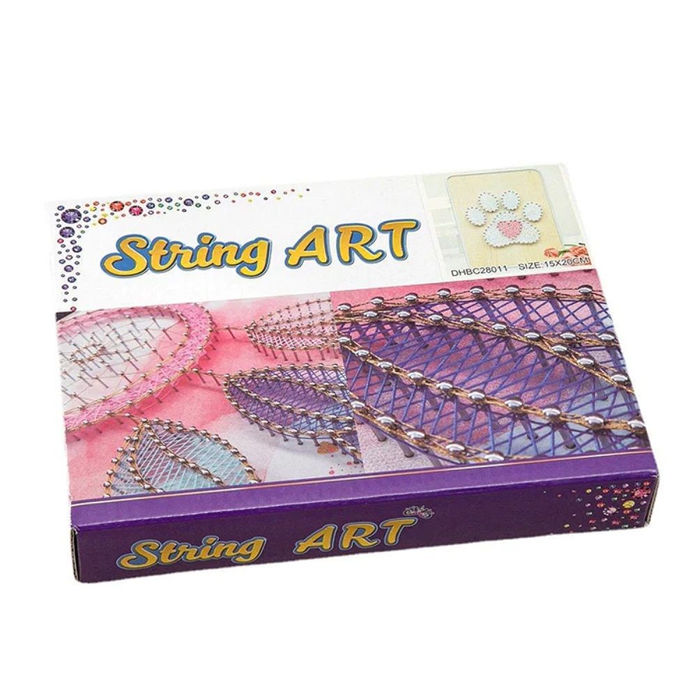 Brain Giggles - DIY Craft Kit with String Art Pattern - Rocket