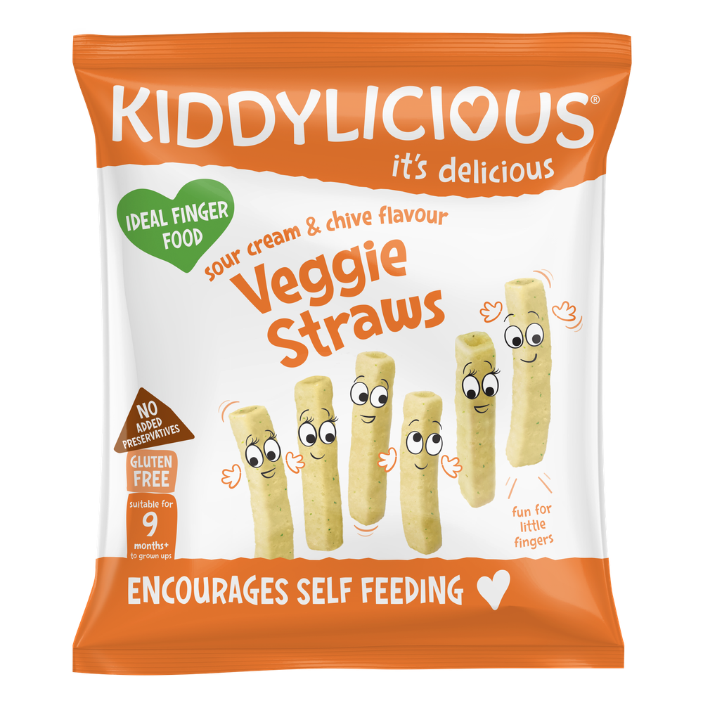 Kiddylicious - Sour Cream And Chive Veggie Straws - 12g