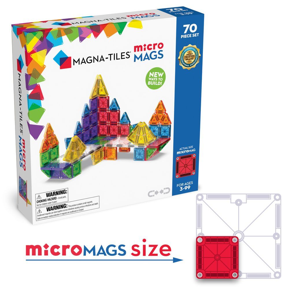 Magna-Tiles - MicroMags 70-Pc Deluxe Set