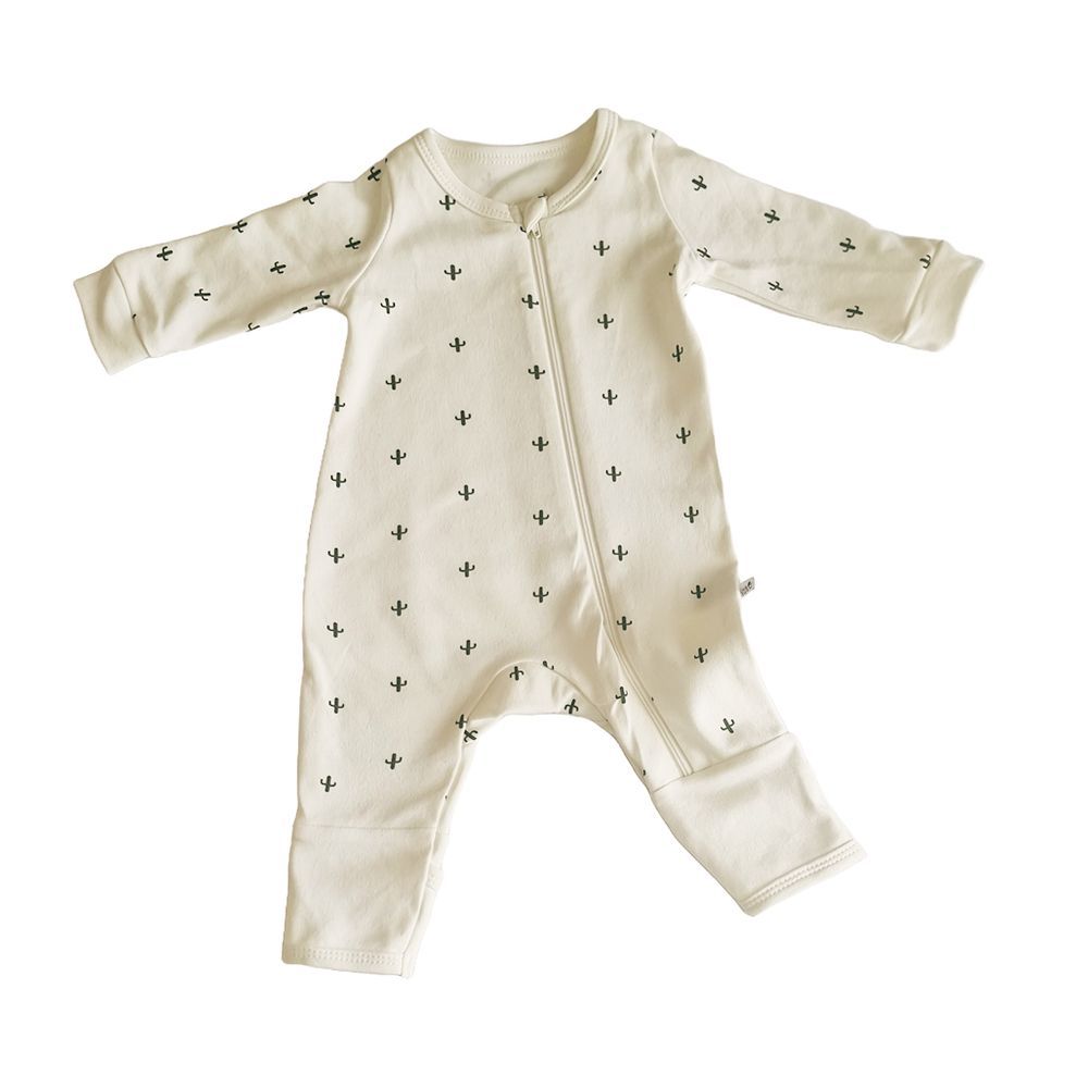 Tickle Tickle - Desert Spiky Zipup Sleepsuit - Off White