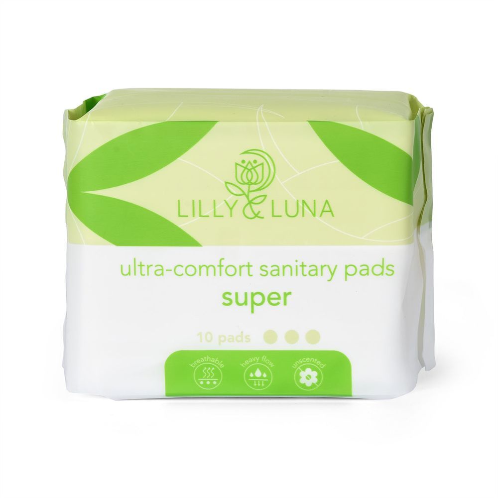 Lilly & Luna - Ultra Comfort Sanitary Pads - Super - 10 Pcs