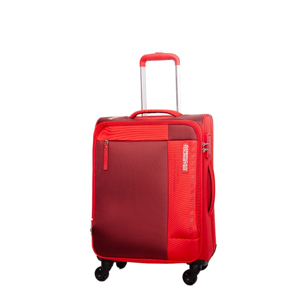 American Tourister - Marina Spinner Soft Cabin Luggage Trolly Bag - 57cm - Red