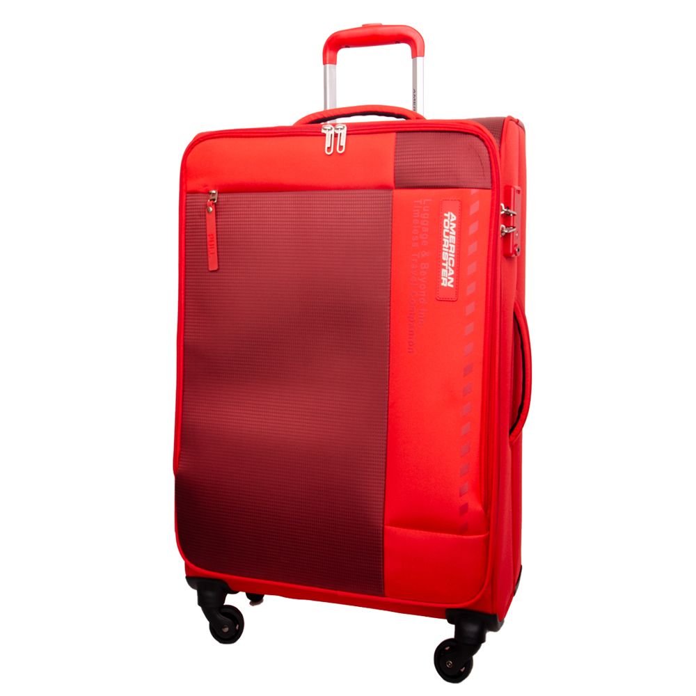 American Tourister - Marina Spinner Soft Luggage Trolly Bag - 81cm - Red