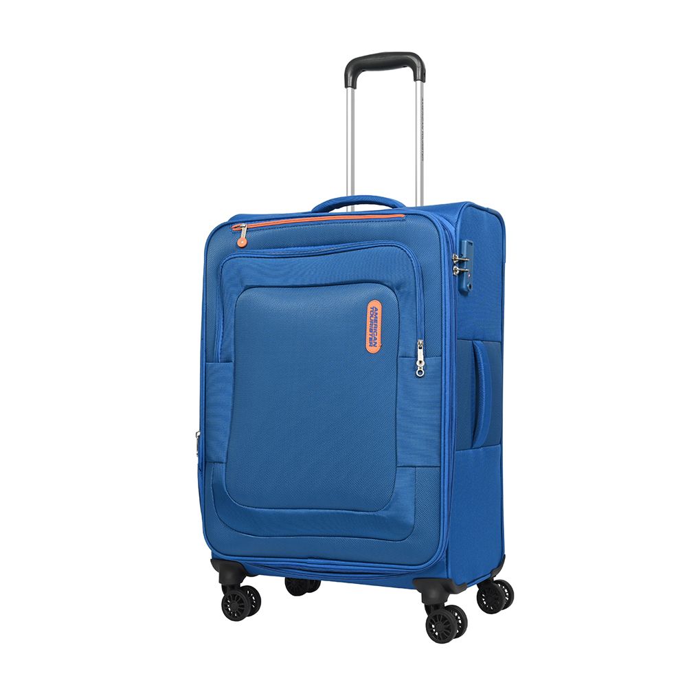 American Tourister - Duncan Spinner Soft Luggage Trolly Bag - 68cm - Blue